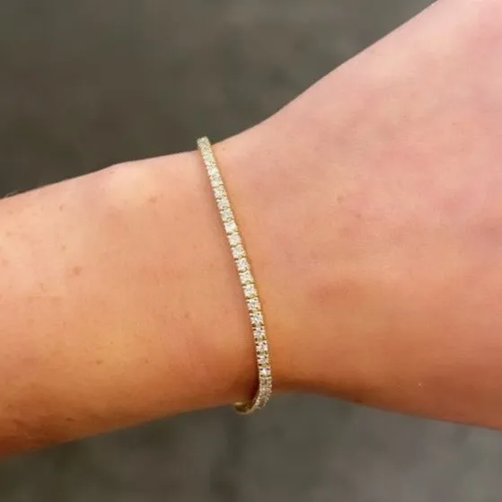 14K GOLD DIAMOND 2CT GILA TENNIS BRACELET