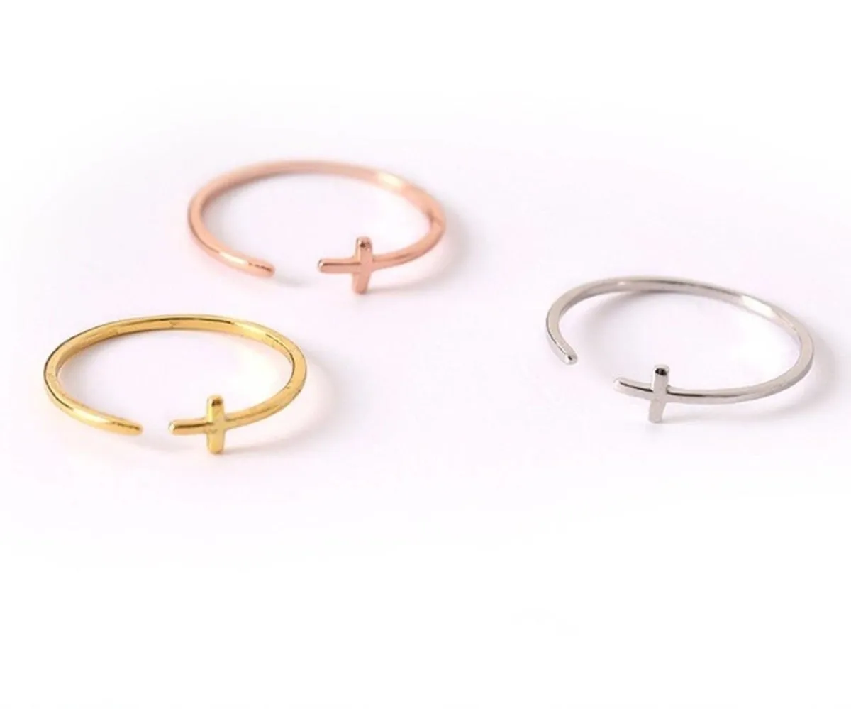 Gold Cross Ring